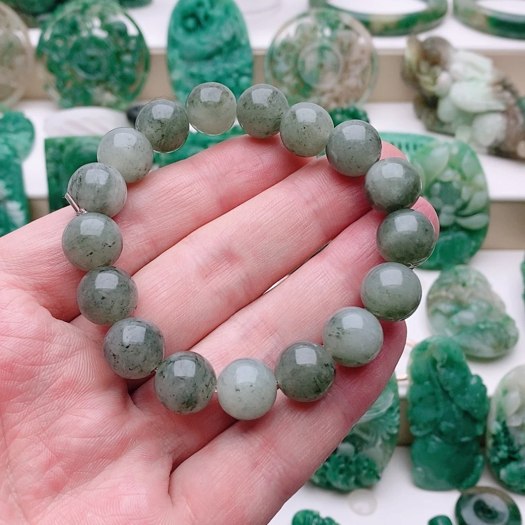 独山玉未镶嵌手串