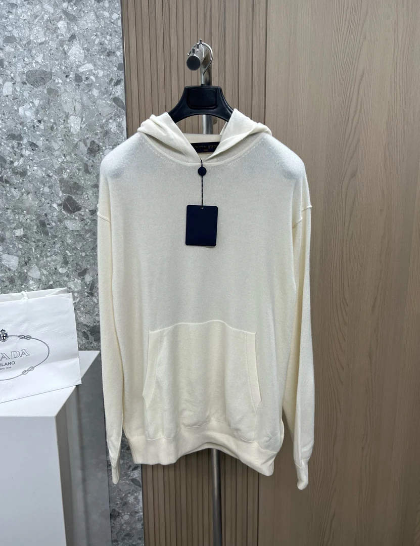 全新未使用 LouisVuitton/路易威登 133147 lv羊绒针织连帽卫衣