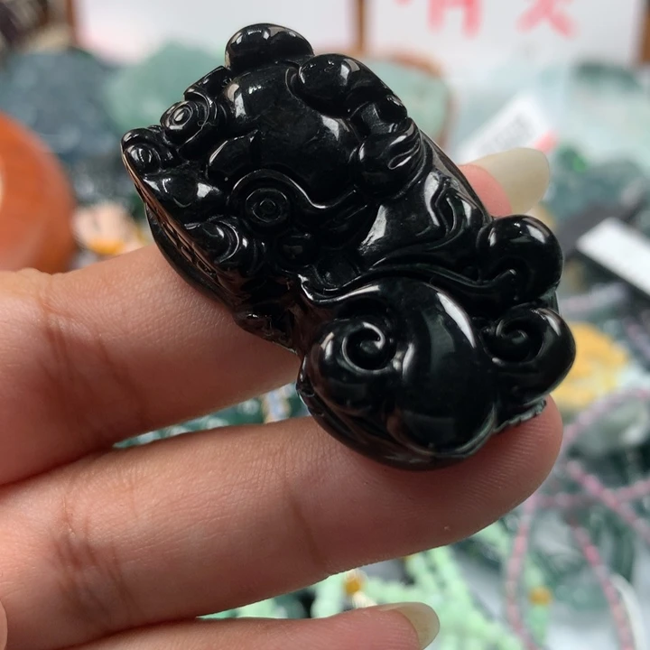 翡翠颈饰未镶嵌保真天然A货翡翠