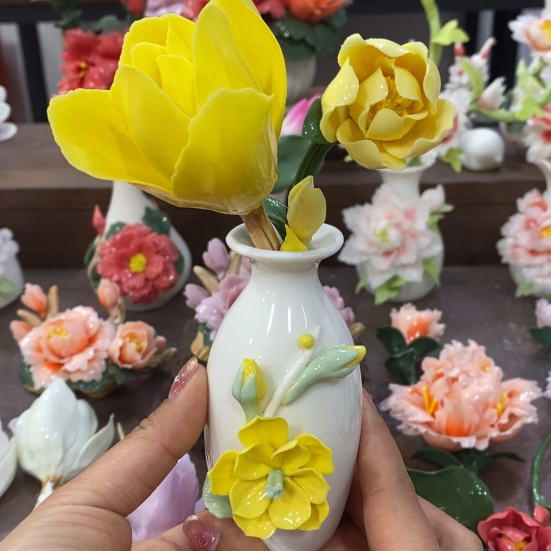 瓷片陶瓷工艺品摆件