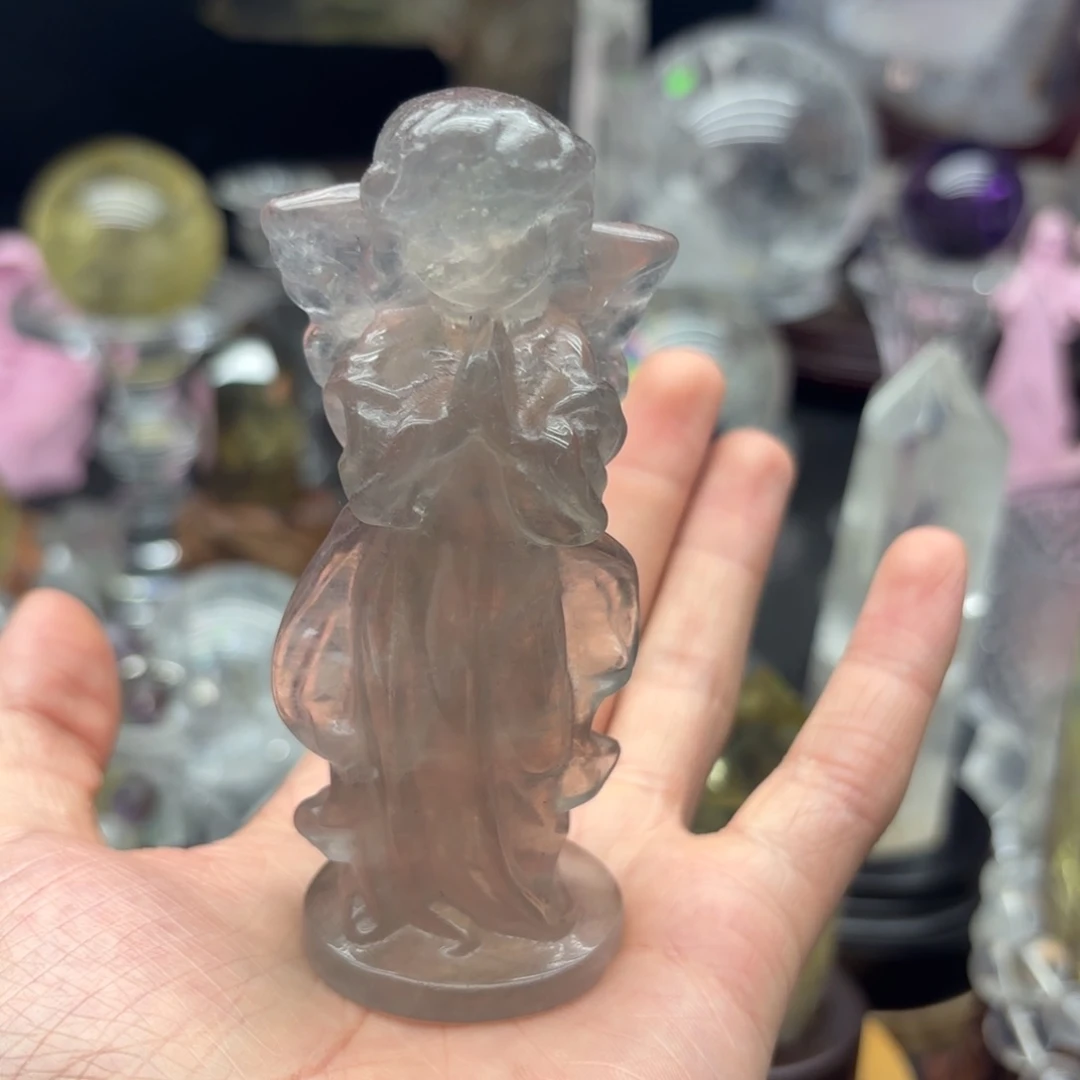 摆件未镶嵌水晶心****镜
