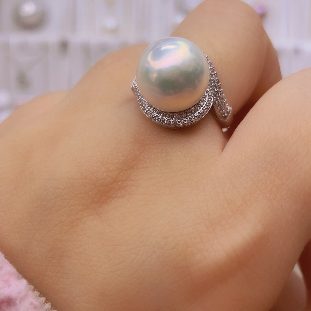 未镶嵌淡水珍珠戒指