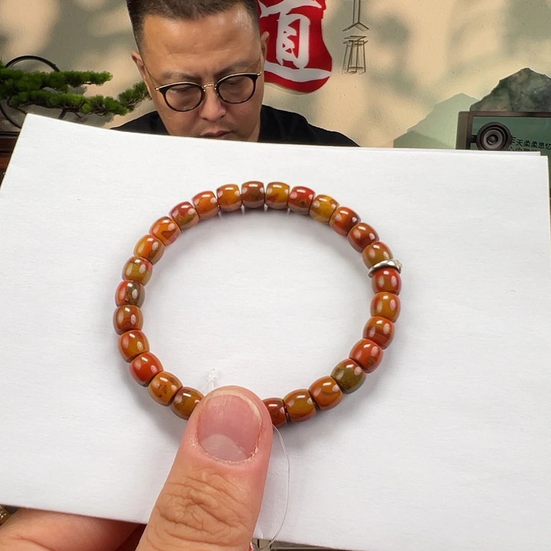 玛瑙/玉髓未镶嵌手链卡7.5mm