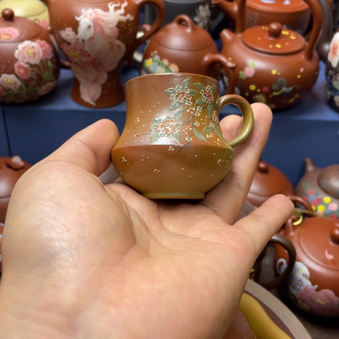 紫砂茶杯紫砂主人杯60cc