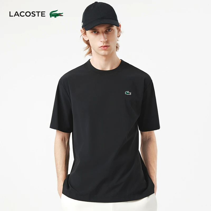 LACOSTE法国鳄鱼男装25夏季新款时尚纯色短袖T恤|TH8921