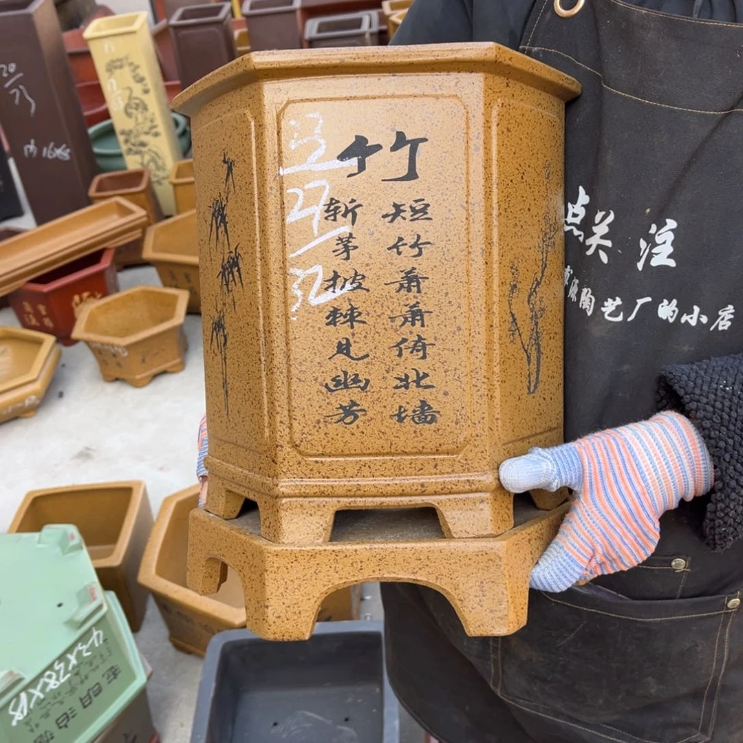 紫砂花盆盆景艺术