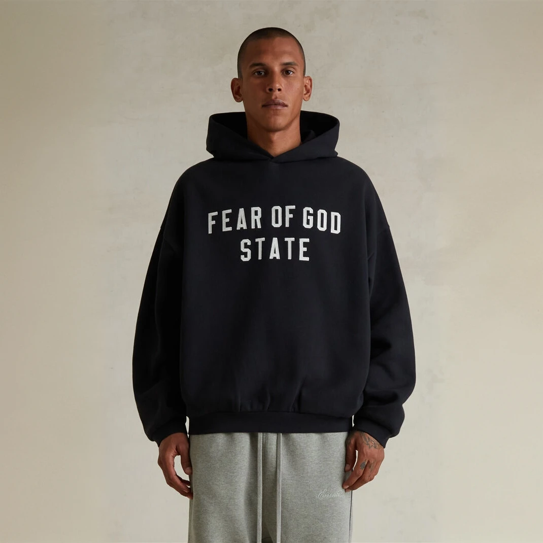 ESSENTIALS FEAR OF GOD 2025 Spring 新款美式复古连帽卫衣