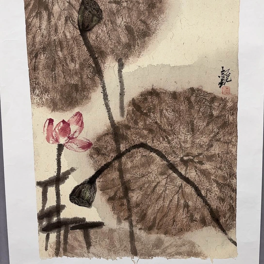 国画艺术家真人手绘