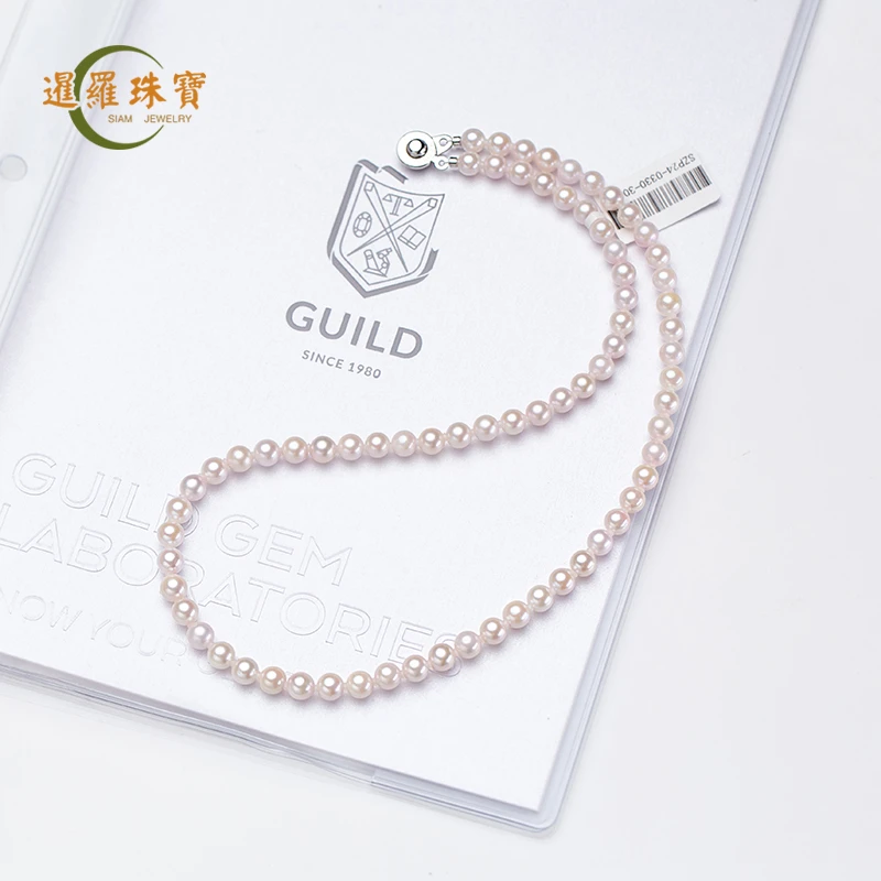 【查差专享】吉尔德天然强光海水akoya珍珠项链6-6.5mm 886007