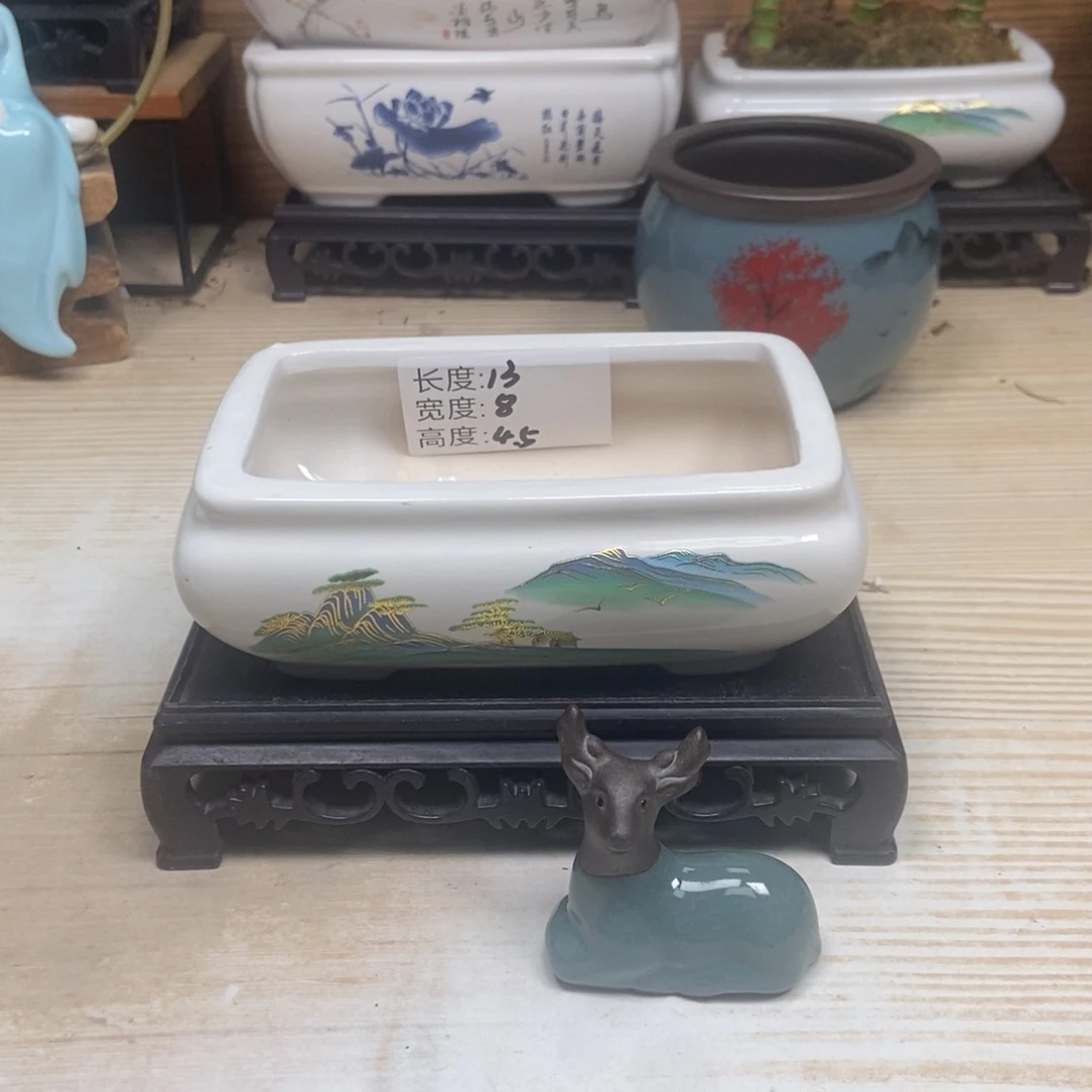 瓷片陶瓷花盆陶瓷艺术