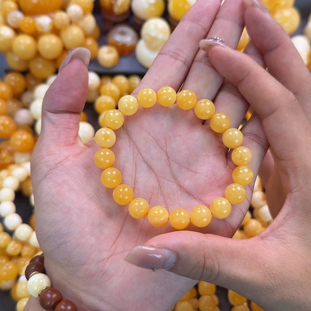 蜜蜡未镶嵌珠宝奇石10mm