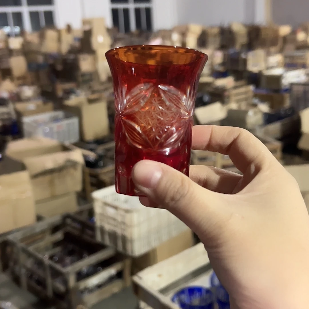 平底款水晶玻璃微瑕一个