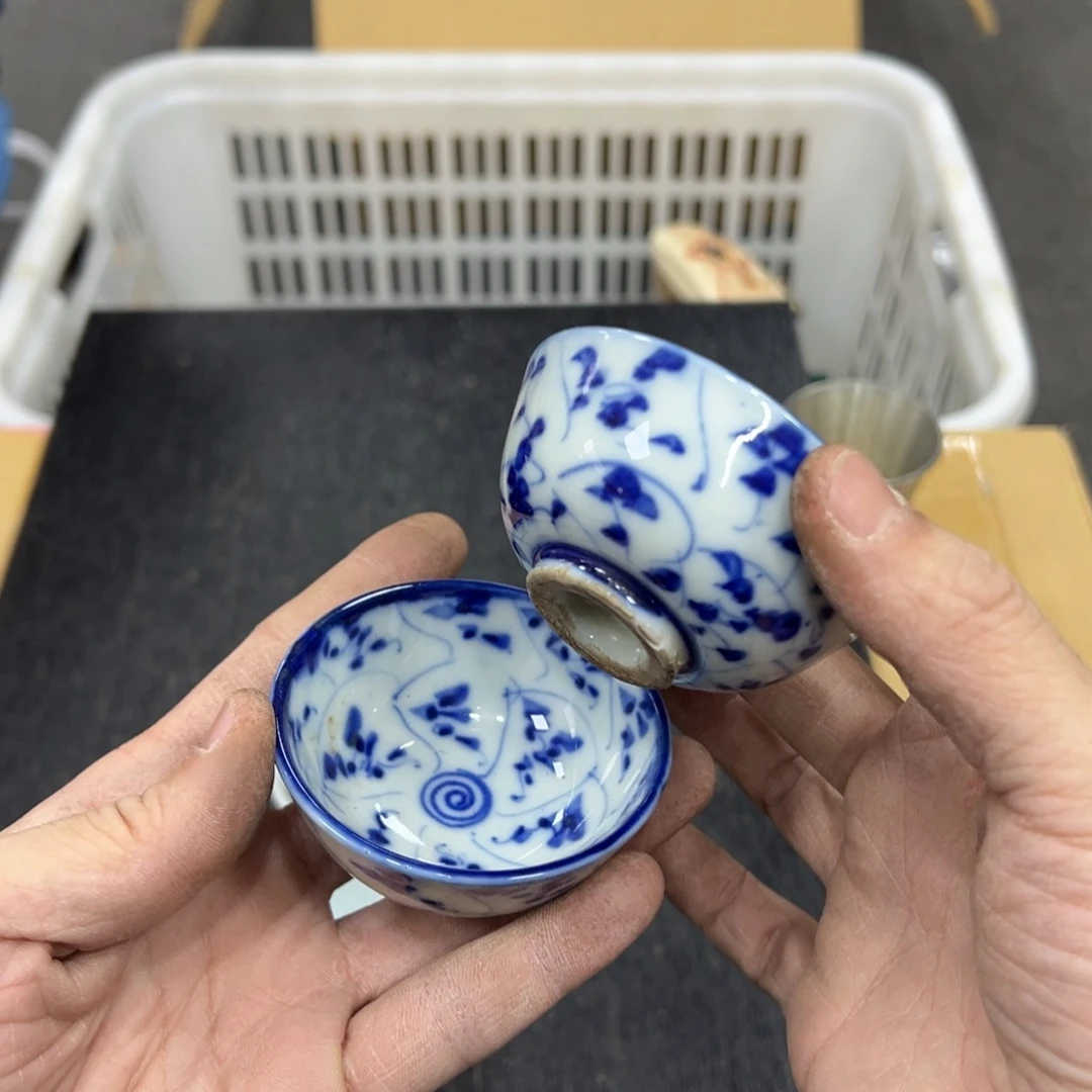 笑***风陶瓷中古工艺品摆件