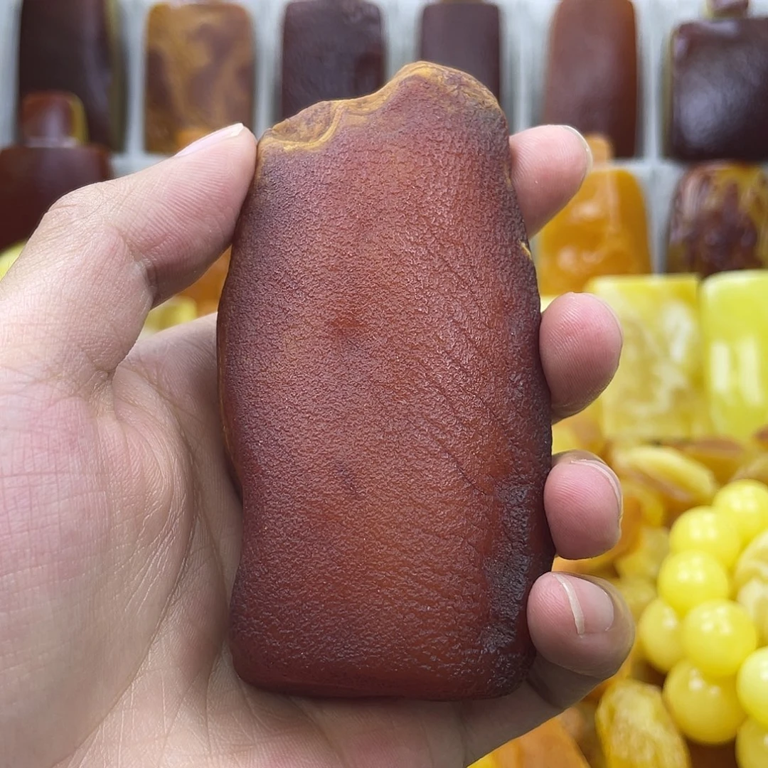 定制琥珀未镶嵌沁色