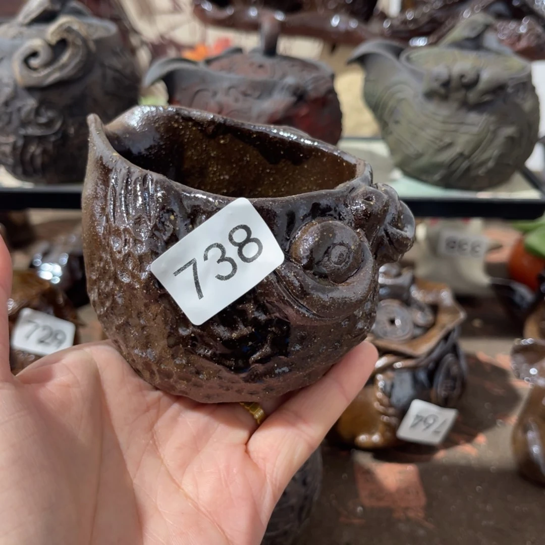 木村信鸿柴烧宝瓶