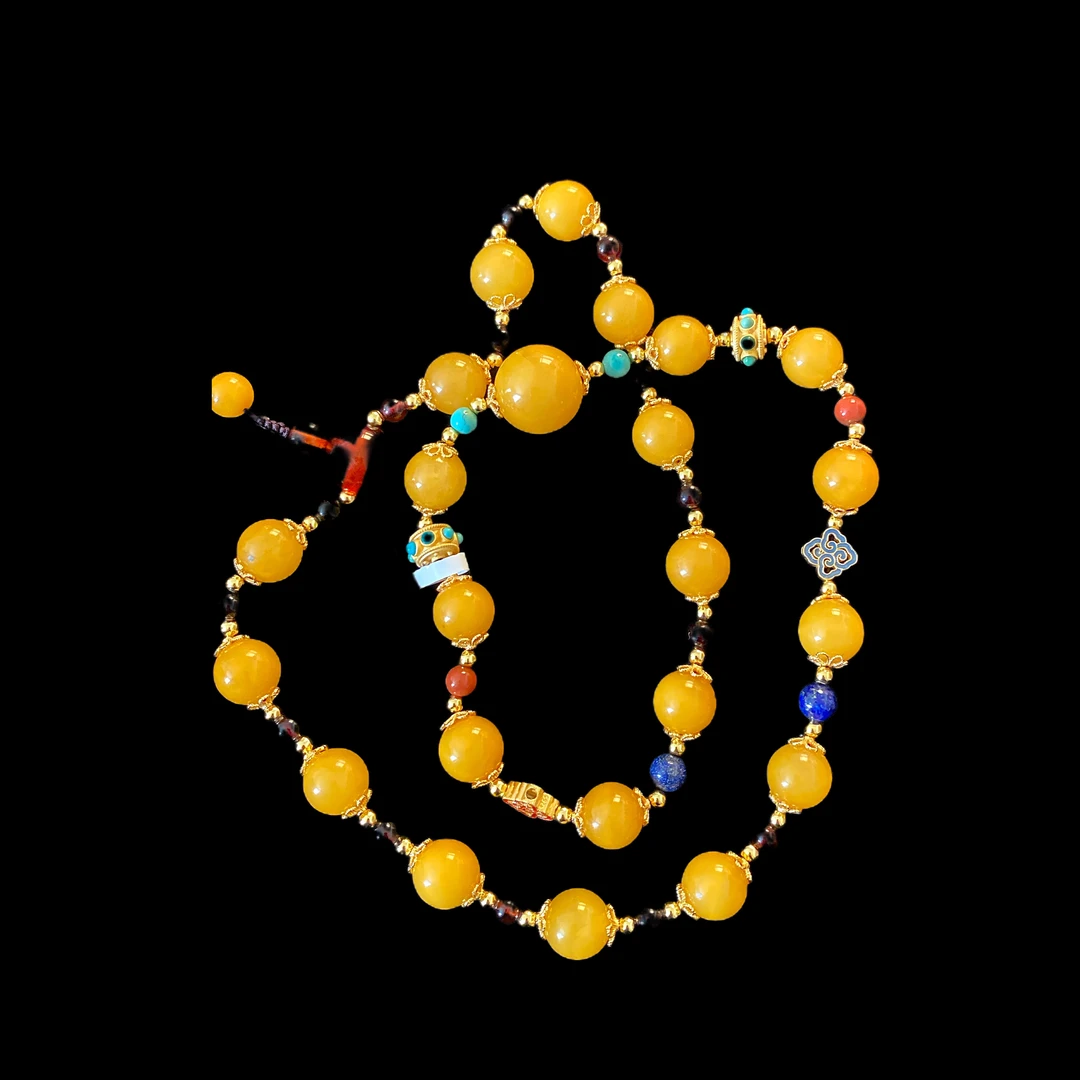 V9708蜜蜡项链孤品