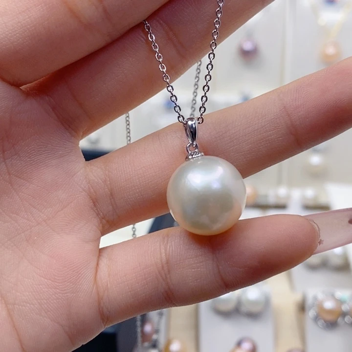 *****银S925镶嵌淡水珍珠颈饰