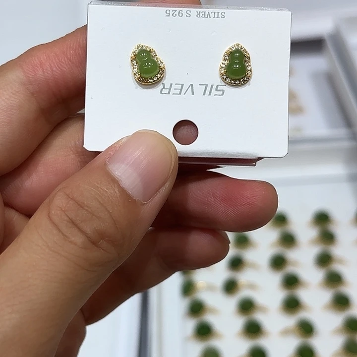 水晶珠宝半成品银S925镶嵌哈*