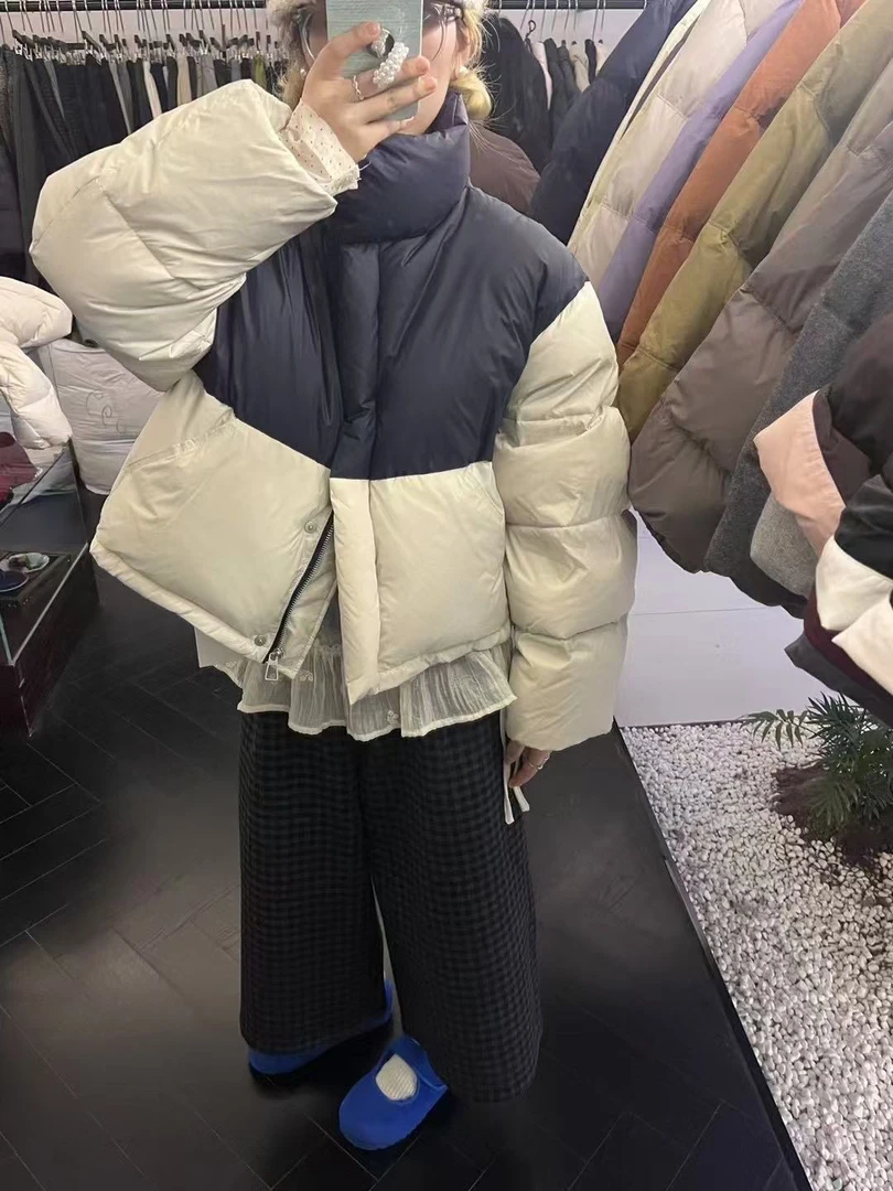 恩熙·拼色羽绒服662