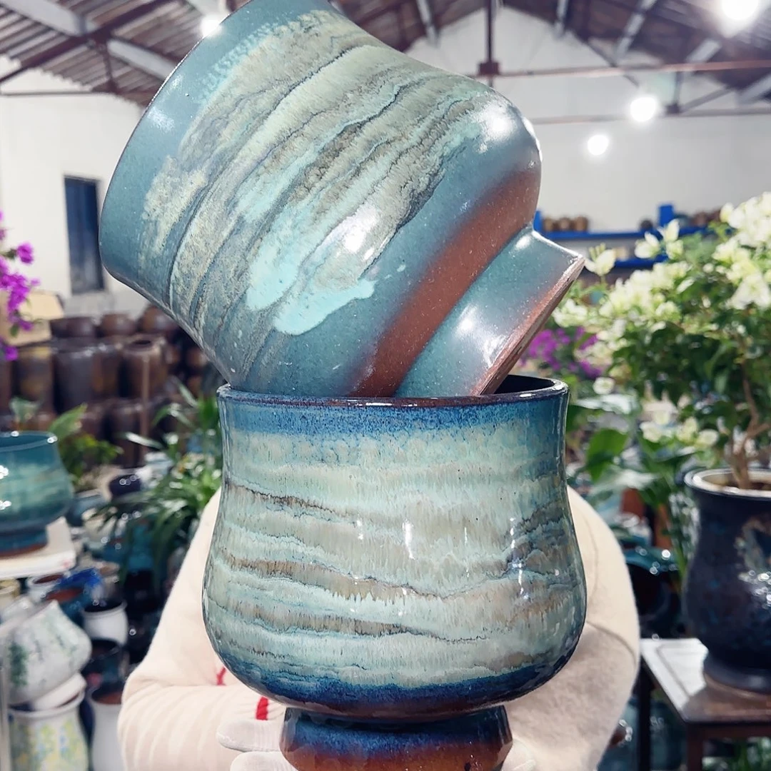 花盆紫砂高20口19