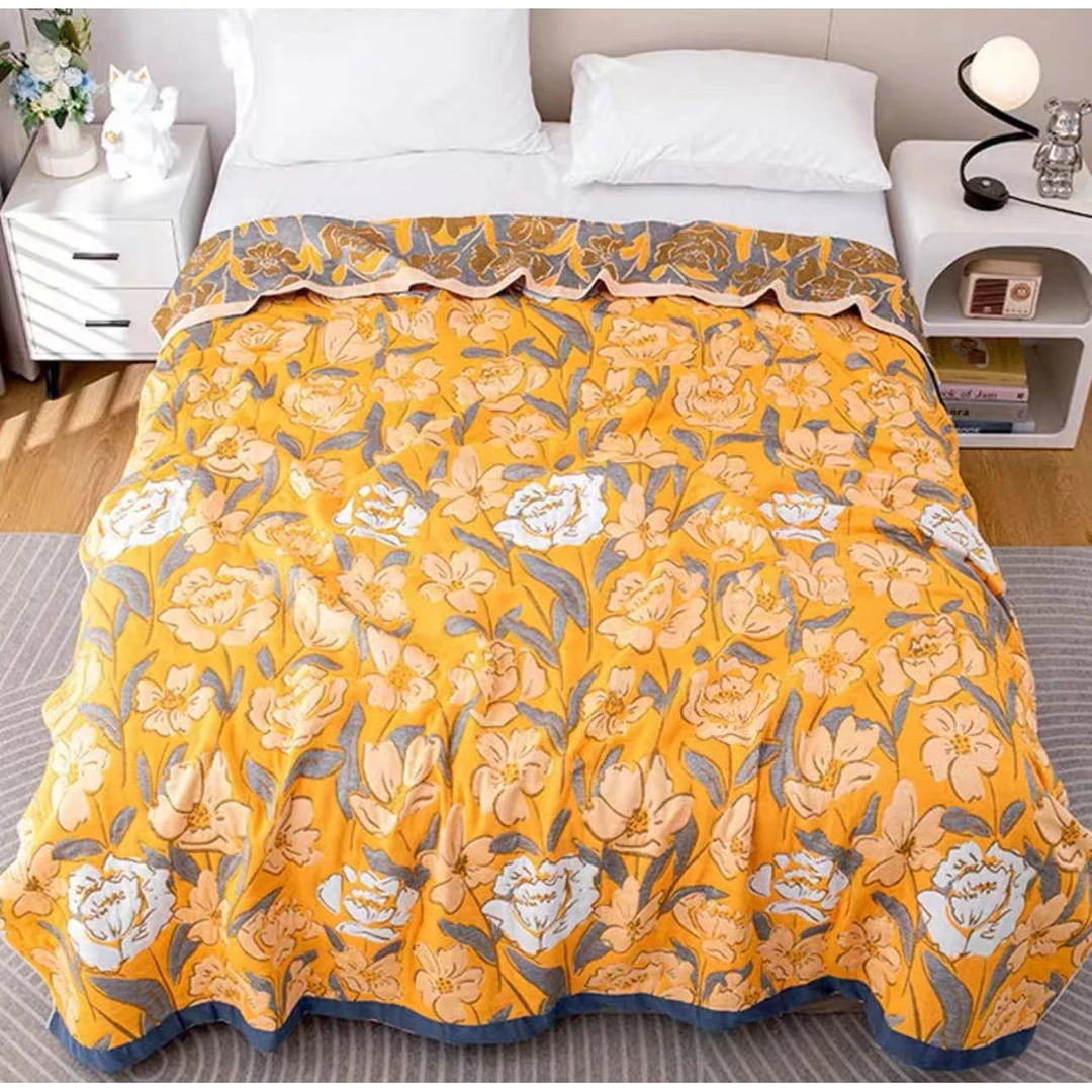 【琦总专属】花仙子150*200A类全棉 多功 八层毯子-柔软毛毯-盖毯