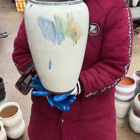 口17高33瑕疵盆子