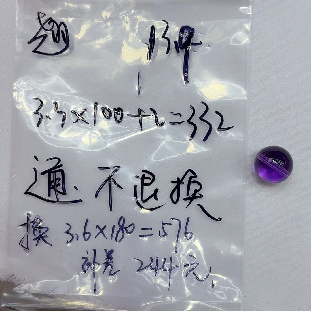 翘***狸水晶珠宝半成品未镶嵌