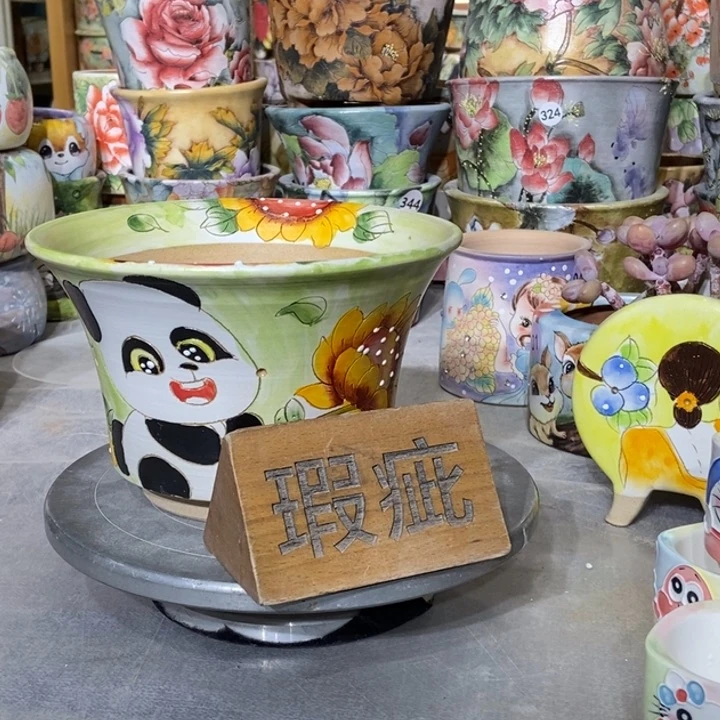 红陶景德镇艺术手绘作品