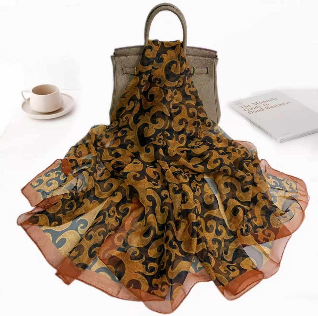 【中古风祥云】140/190轻薄透气春夏户外搭配纱巾