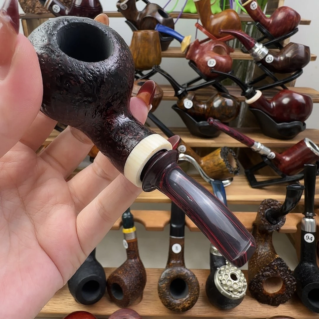 石楠木手工苹果空腔烟斗