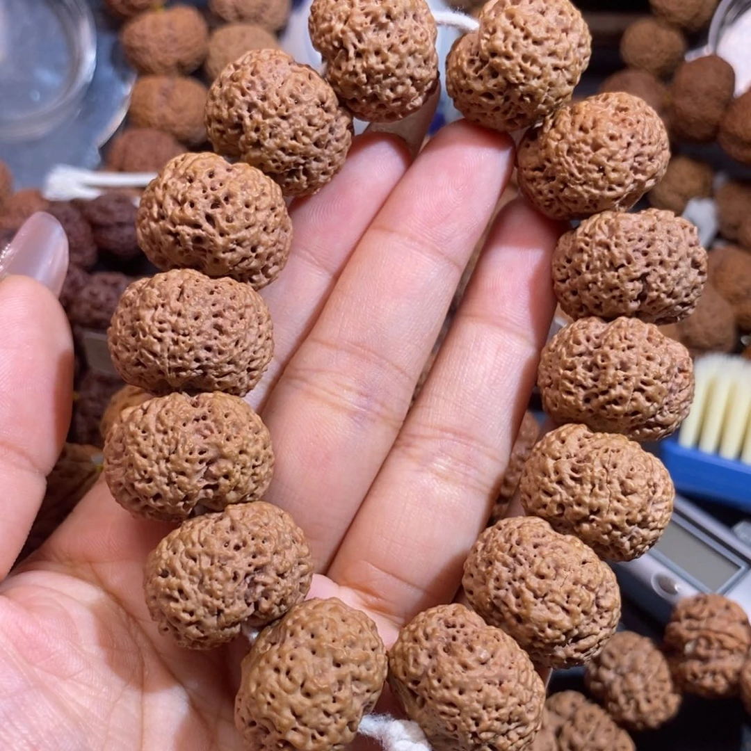 啦***啦金刚菩提手串复尺菠萝蜜22mm