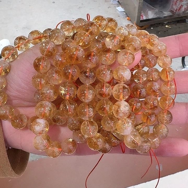 黄晶手链未镶嵌多样性发其一