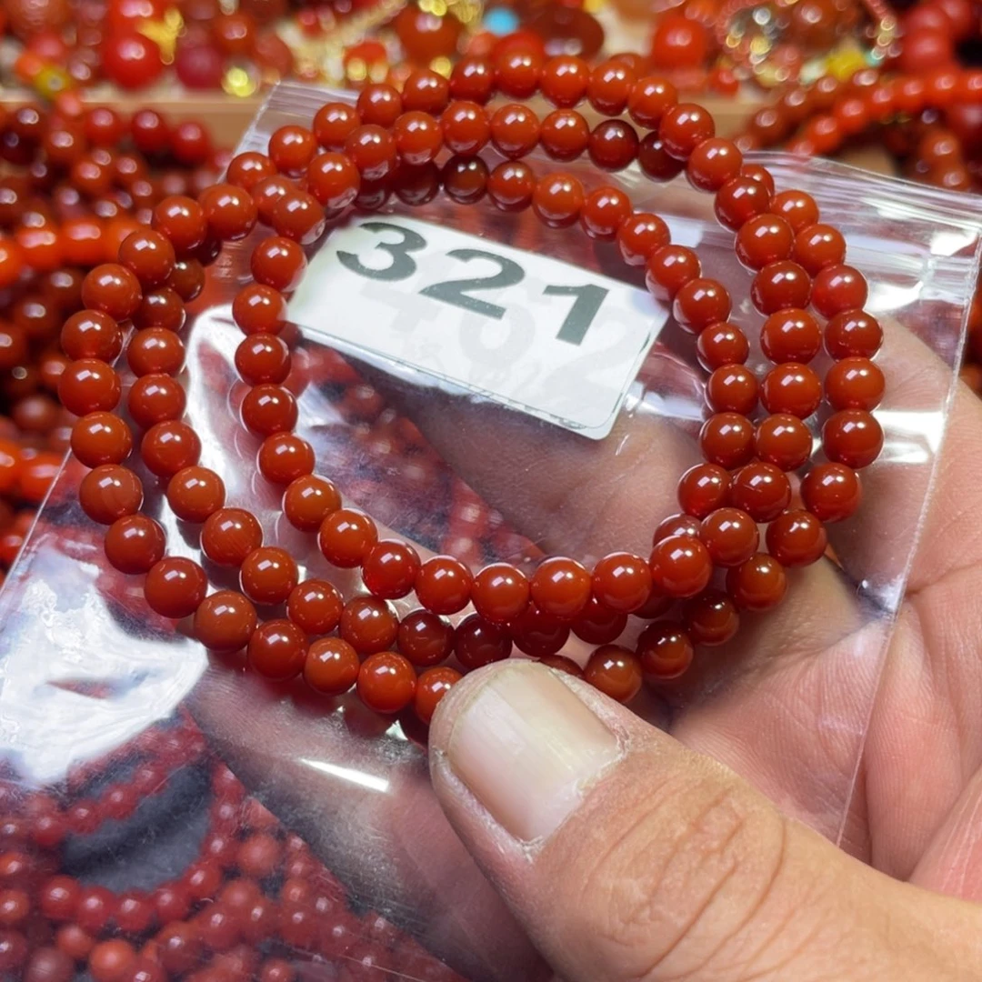 南红玛瑙手链未镶嵌冬***楊