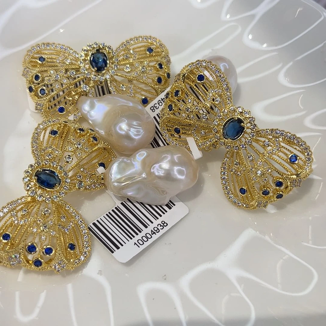 耳饰淡水珍珠合金