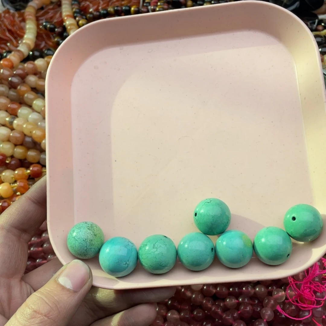 玛瑙/玉髓珠宝半成品未镶嵌两个装20mm左右松松圆珠