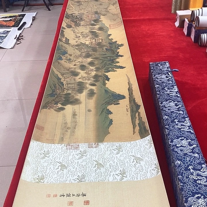 手工装裱国画作品复刻