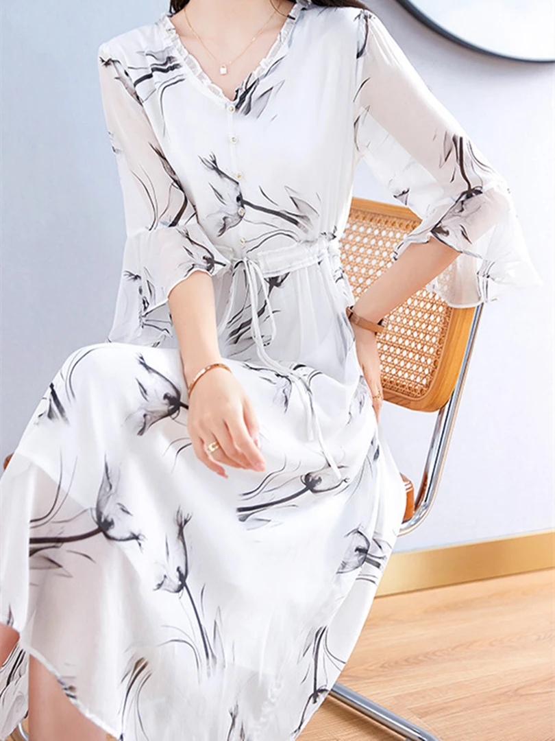 【751-800】9号仓直播间编码链接 极简风夏季春夏裙子时尚法式长裙