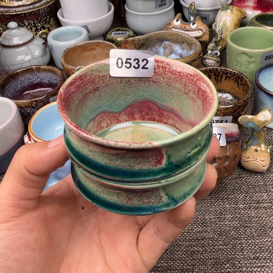 钧瓷杯子窑口自播原矿钧瓷