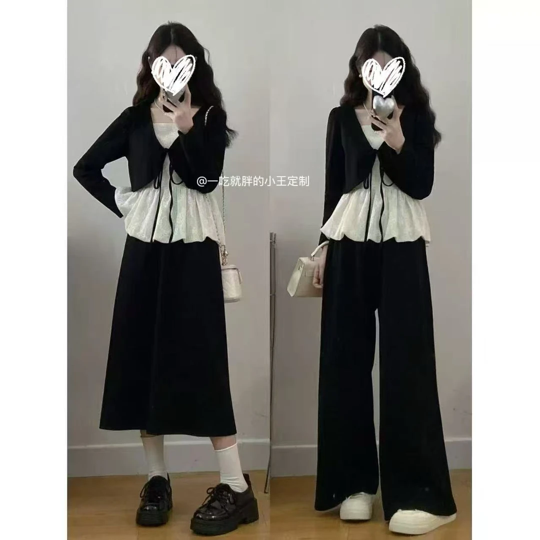 【小王家】法式韩式减龄时尚套装小香风休闲风时尚半身裙通勤风