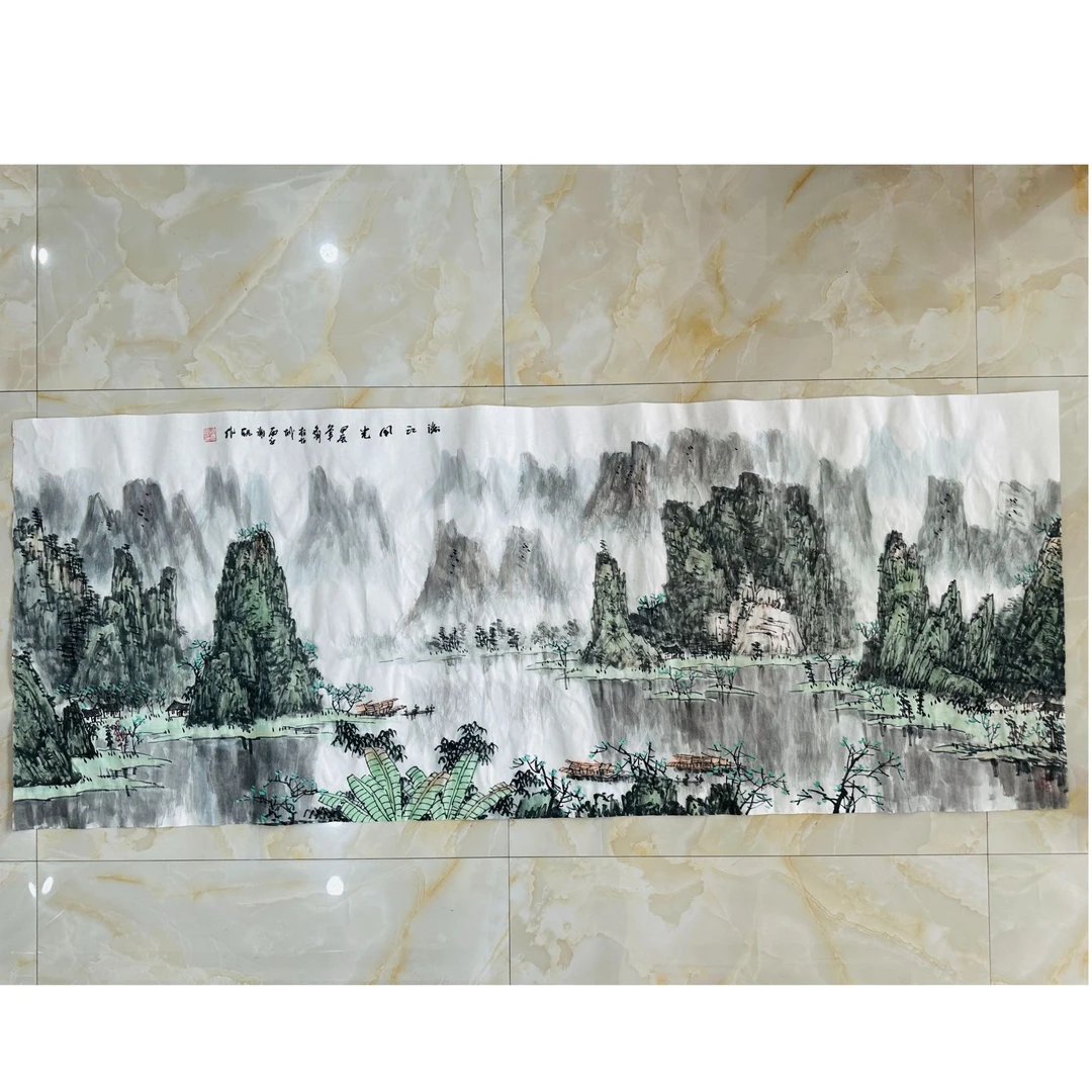 谢赫老师四六尺(小六尺）山水作品