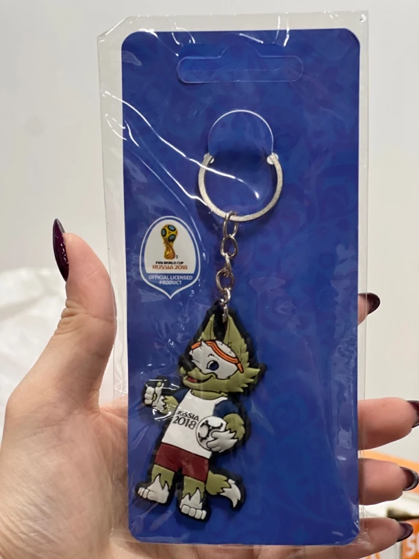 2018年俄罗斯世界杯吉祥物钥匙扣（买一送一）