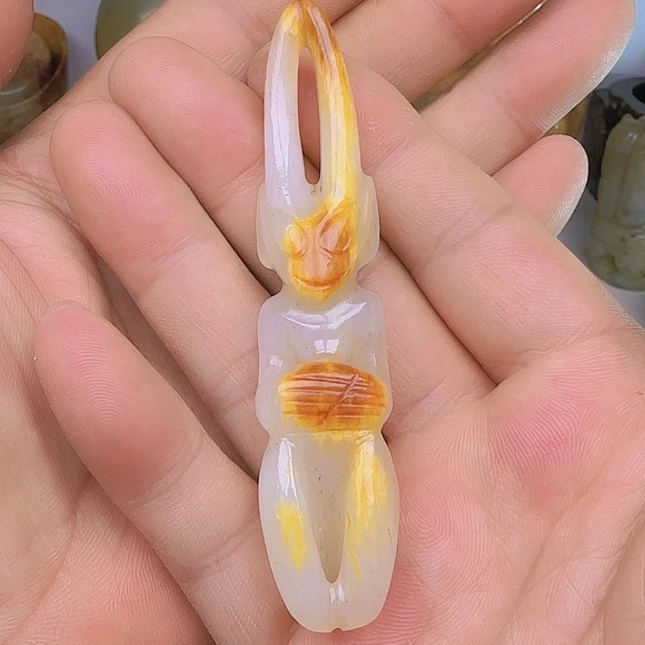 和田玉吊坠(不含链)未镶嵌