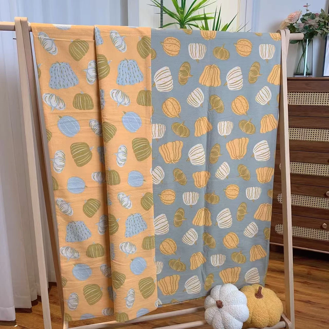 【南瓜】小辣椒加厚磨绒双人被套被罩双层纱提花印学生家用床品