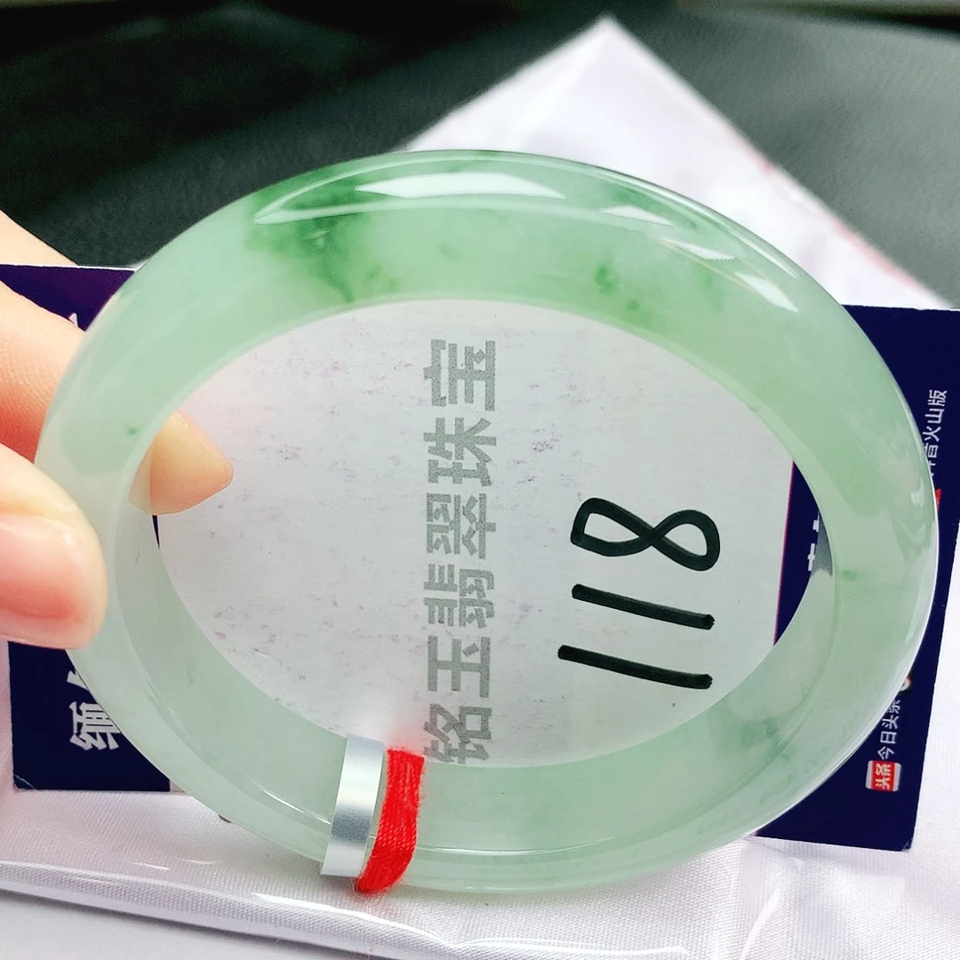 翡翠未镶嵌手镯缅甸天然a货翡翠手镯