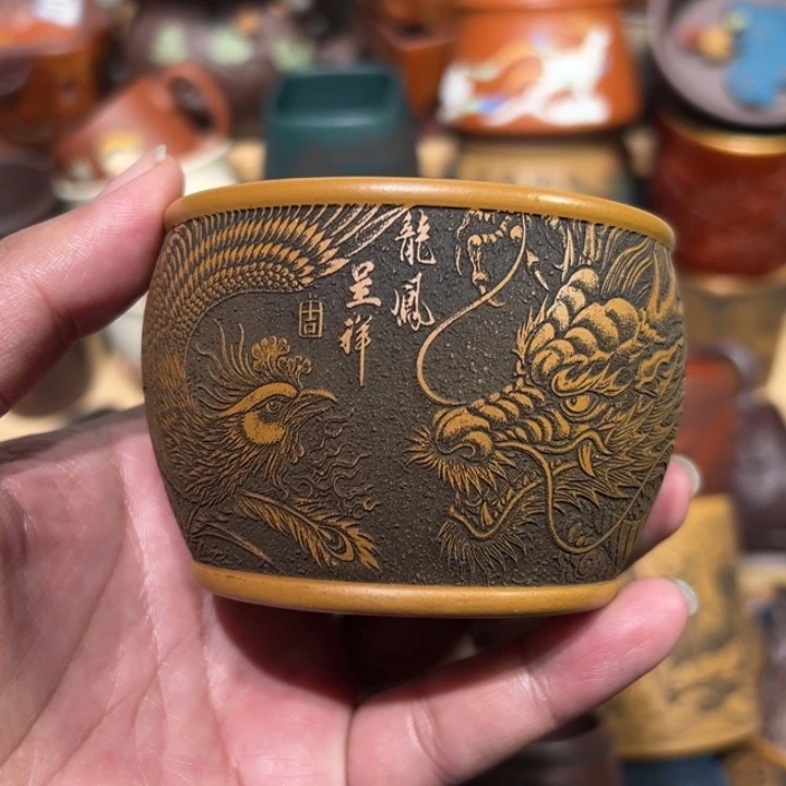 紫砂茶杯宜兴紫砂主人杯