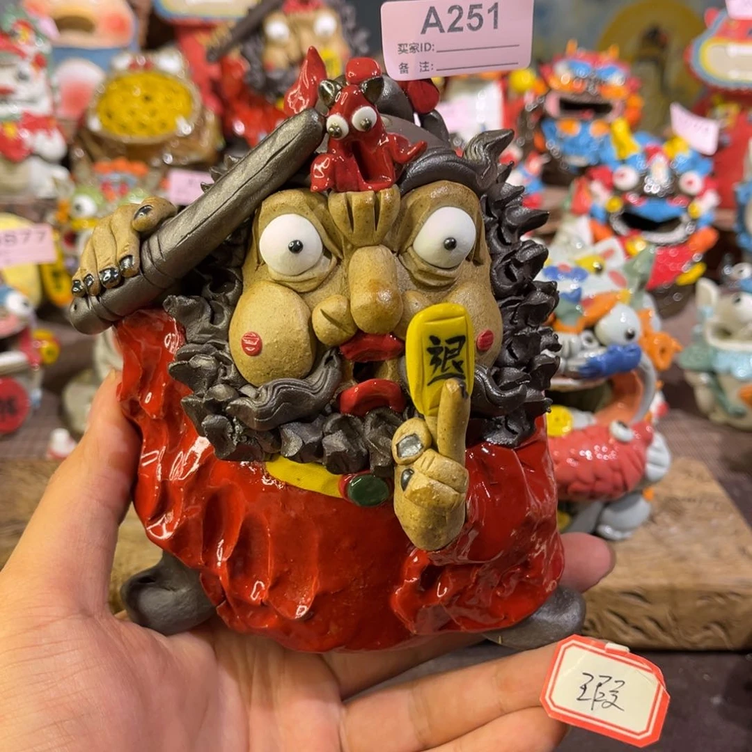 泥塑纯手工茶宠摆件