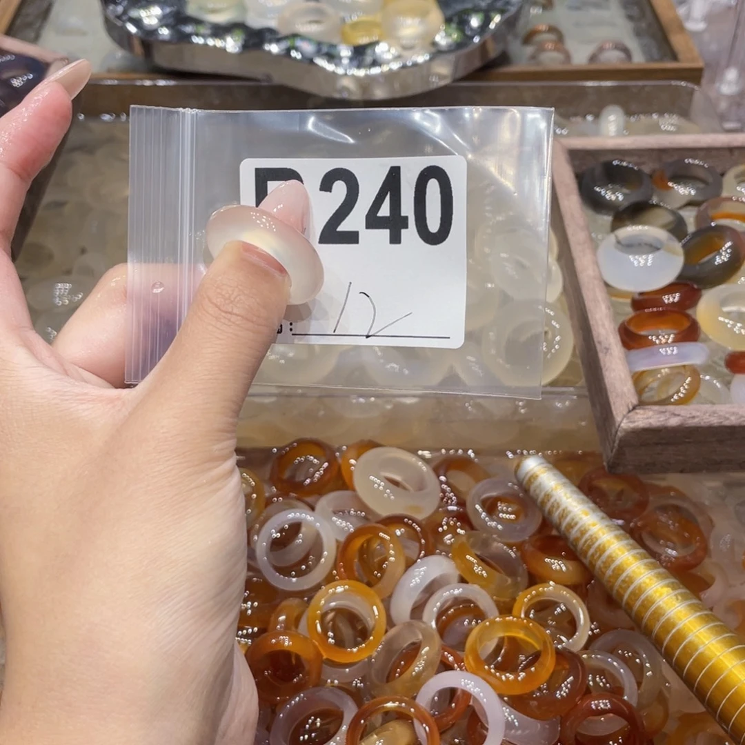 玛瑙/玉髓未镶嵌戒指240