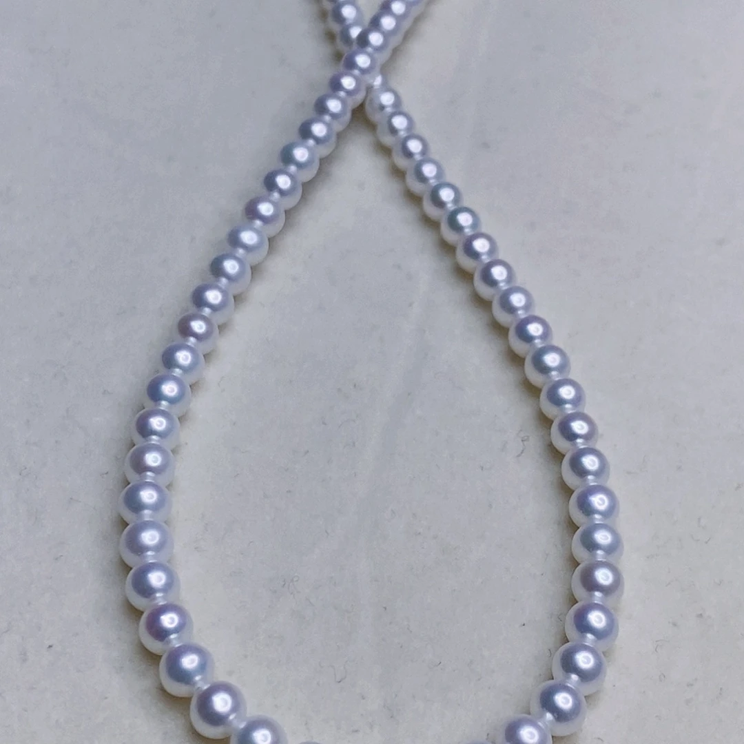 淡水珍珠颈饰银S925镶嵌喵***?