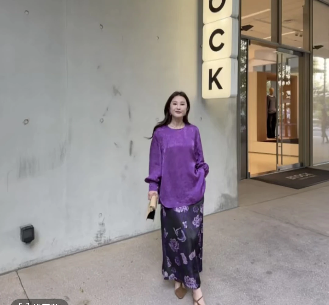 JINYISONG｜紫蝴蝶（半身裙）LS2505092