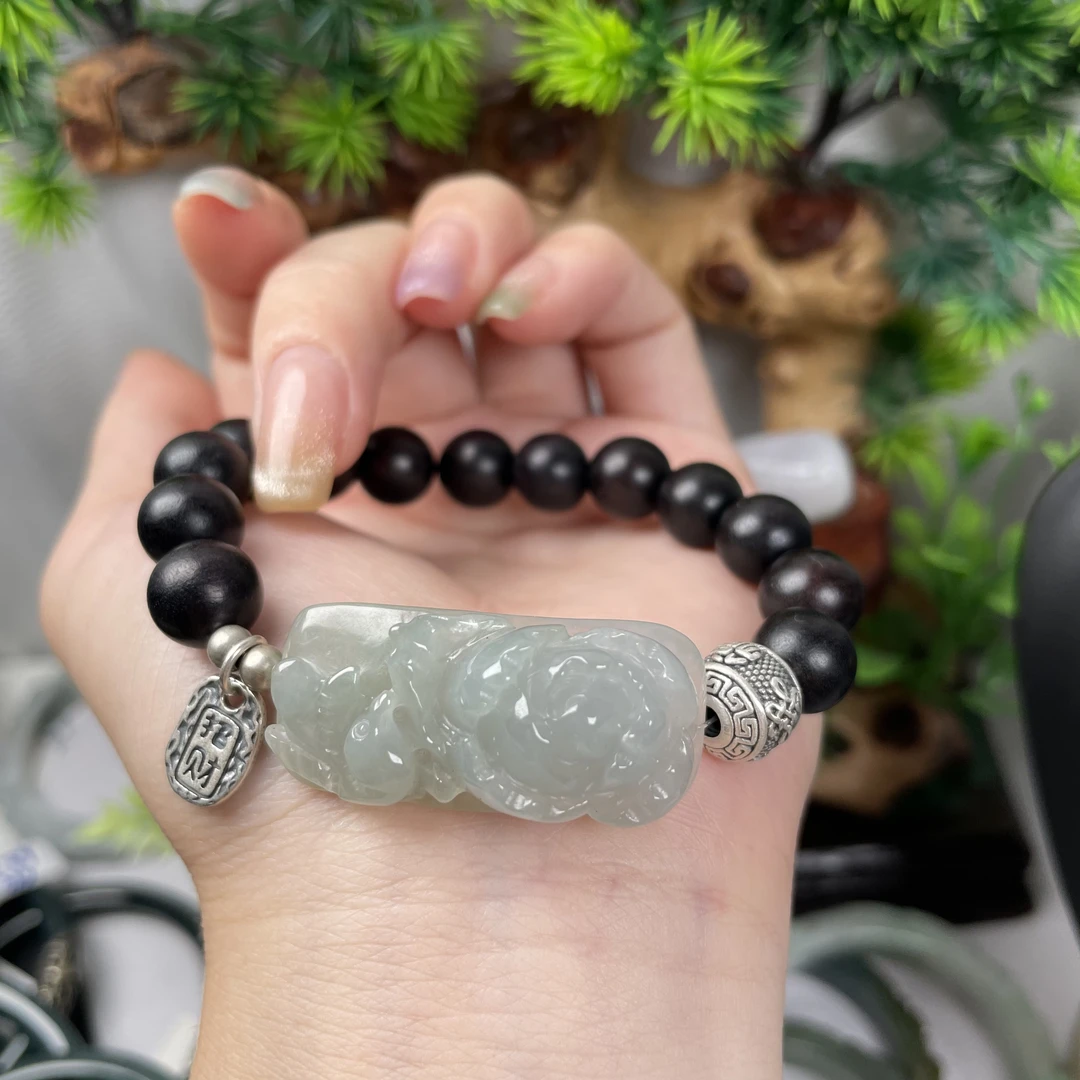 天然纯银饰品 直播间看实物（送备用珠备用绳圈口不限）